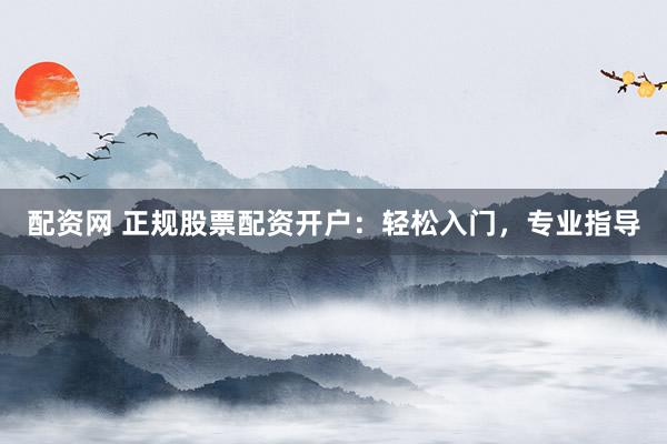 配资网 正规股票配资开户：轻松入门，专业指导