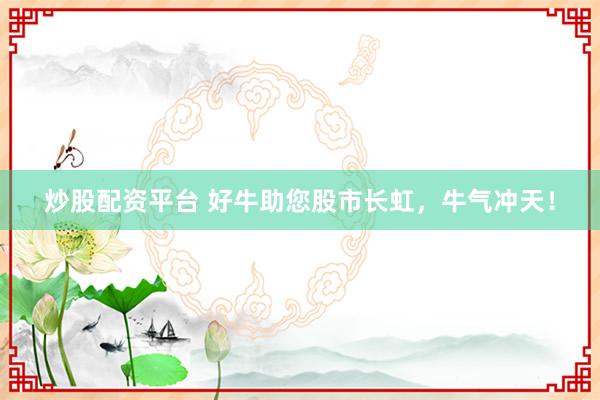 炒股配资平台 好牛助您股市长虹，牛气冲天！