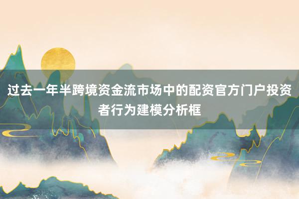 过去一年半跨境资金流市场中的配资官方门户投资者行为建模分析框